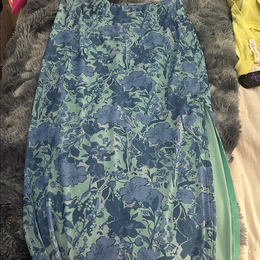 free people floral skirt